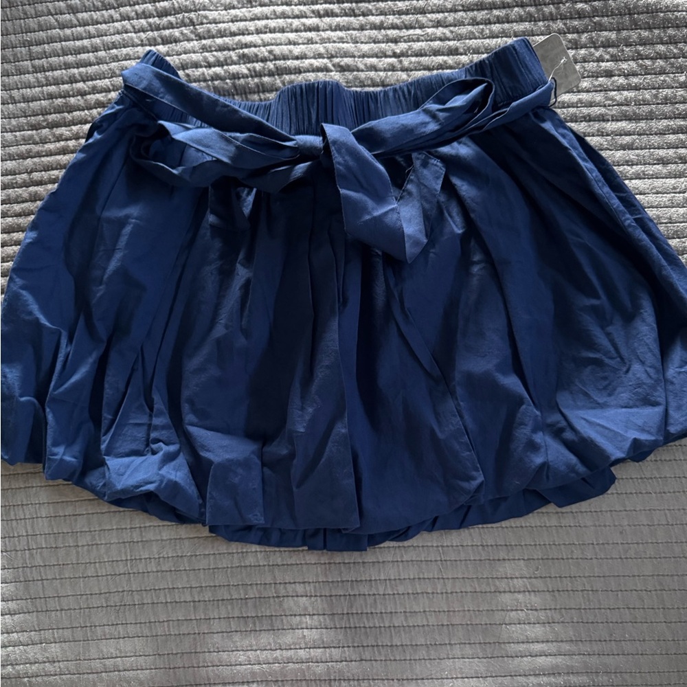 Free People Navy Mini Skirt